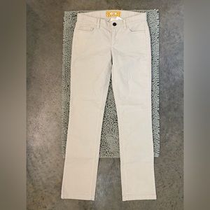 NWT J.Crew Matchstick Cream Stretch Vintage Cord Pants | Size 27S